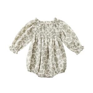 NEW RYLEE + CRU baby's eden romper in green
